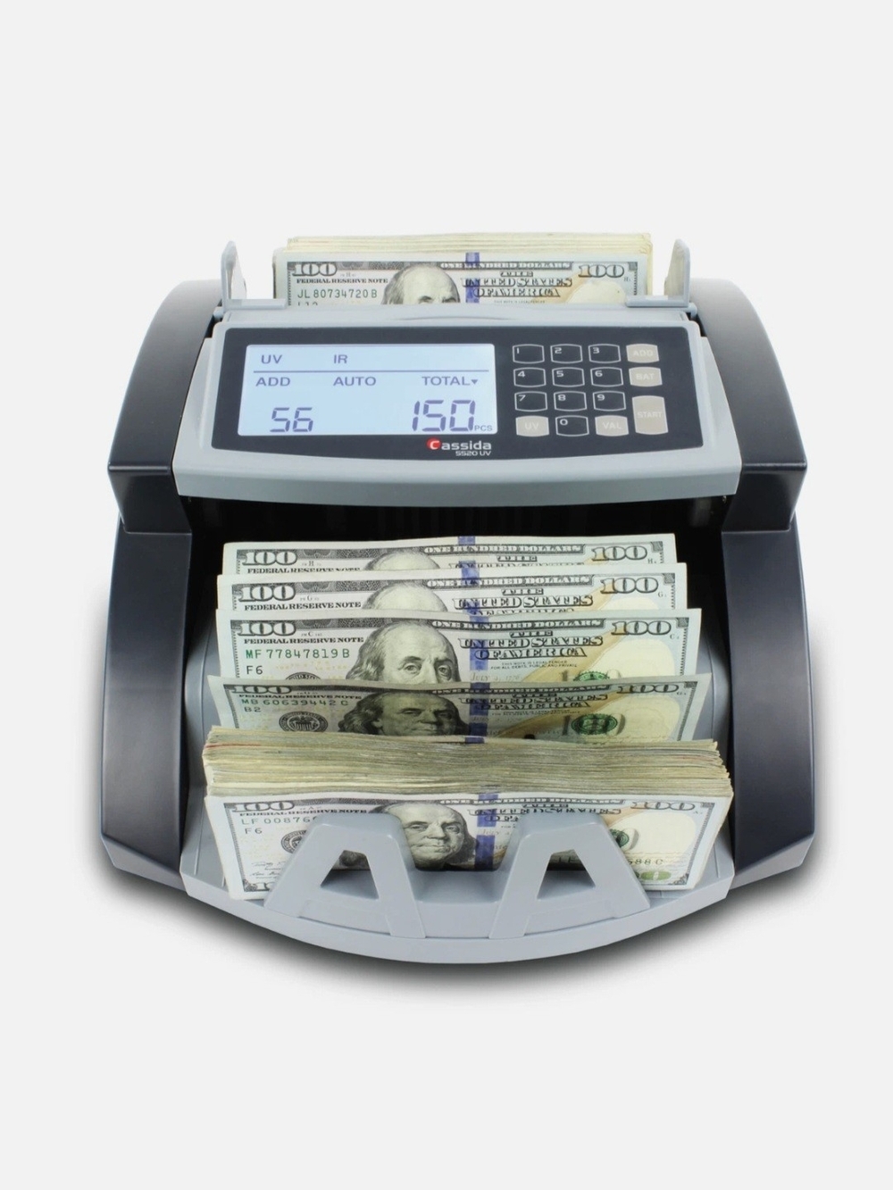 Cassida Money Counter with UV/IR Detection - Gray (5520UV)